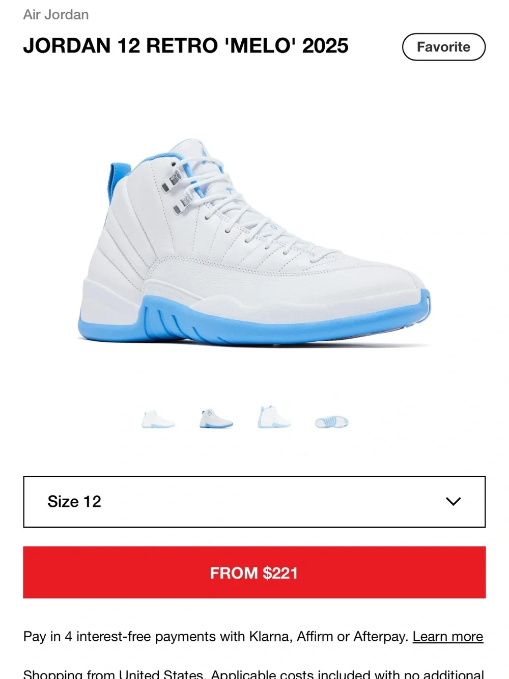 jordan 12 retro “melos”